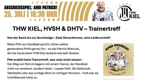 Von der Basis bis zur Bundesliga – Zwei Generationen, eine Leidenschaft! – Trainertreff in Kiel